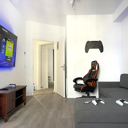 Jaybnb - Gaming Ps5 65 Zoll 4k Tv Mit Balkon Appartement Dortmund
